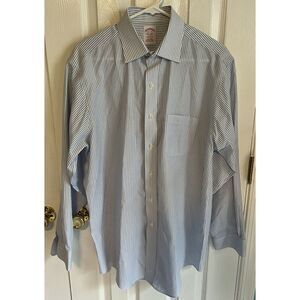 Brooks Brothers Mens 15.5 33 Non Iron Madison Cotton‎ Long Sleeve Button Shirt